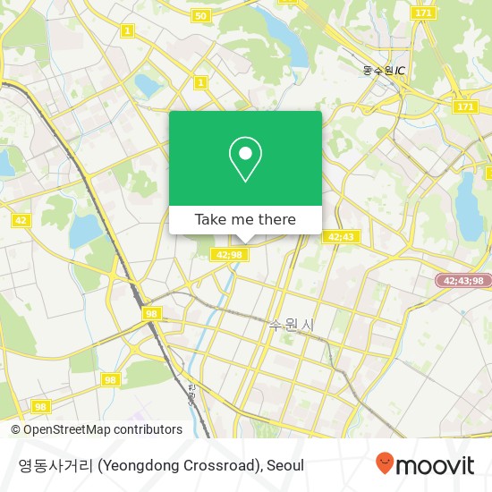 영동사거리 (Yeongdong Crossroad) map