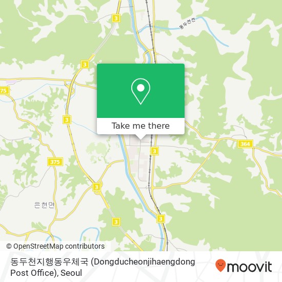 동두천지행동우체국 (Dongducheonjihaengdong Post Office) map