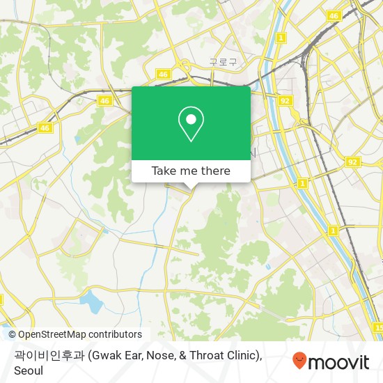 곽이비인후과 (Gwak Ear, Nose, & Throat Clinic) map