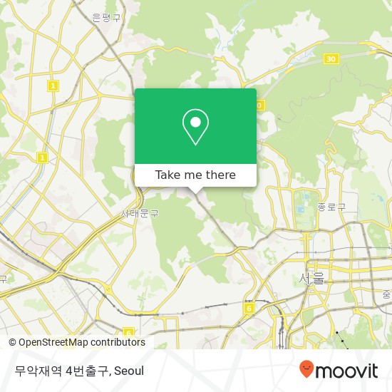 무악재역 4번출구 map