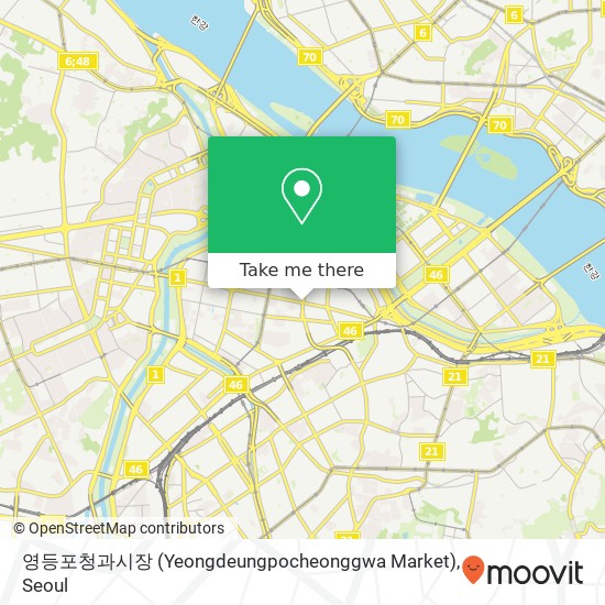 영등포청과시장 (Yeongdeungpocheonggwa Market) map