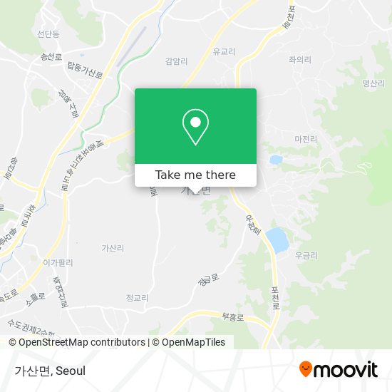 가산면 map