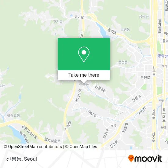 신봉동 map