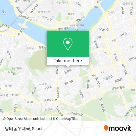 방배동우체국 map