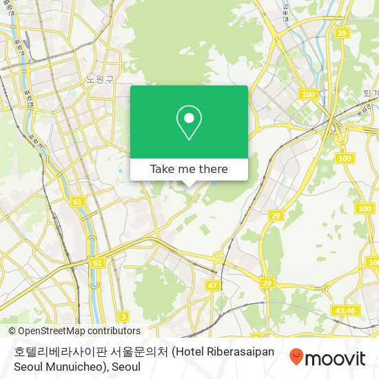 호텔리베라사이판 서울문의처 (Hotel Riberasaipan Seoul Munuicheo) map