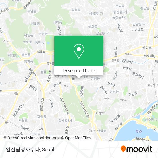 일진남성사우나 map