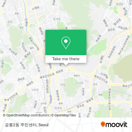 공릉2동 주민센터 map