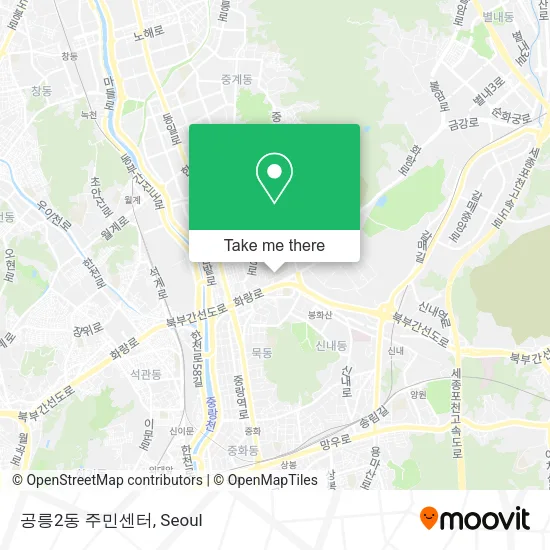 공릉2동 주민센터 map