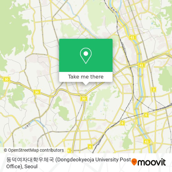 동덕여자대학우체국 (Dongdeokyeoja University Post Office) map