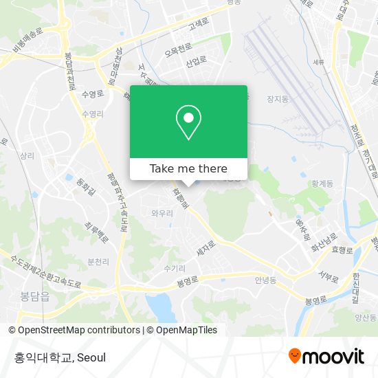 홍익대학교 map
