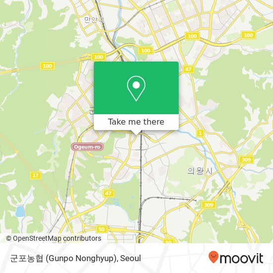군포농협 (Gunpo Nonghyup) map