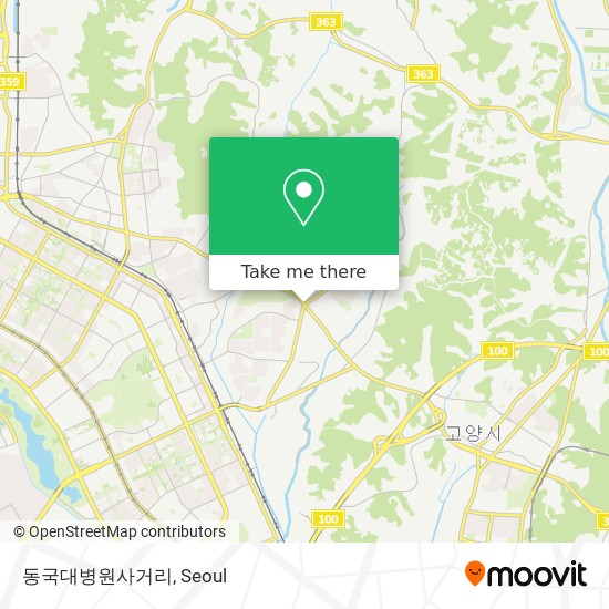 동국대병원사거리 map