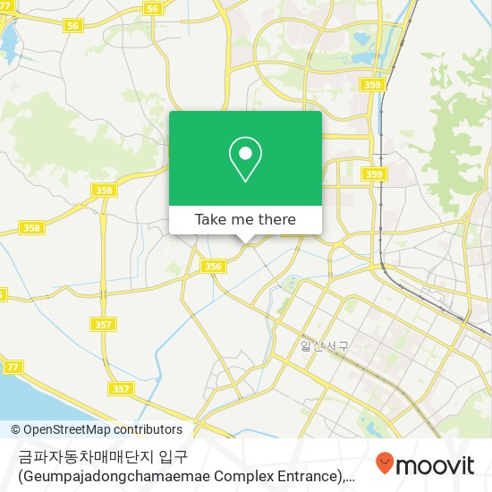 금파자동차매매단지 입구 (Geumpajadongchamaemae Complex Entrance) map
