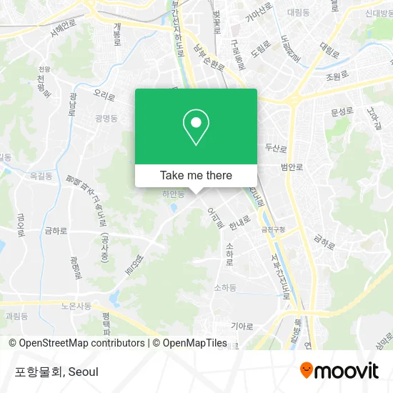 포항물회 map