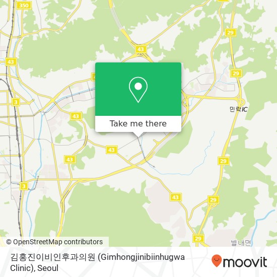 김홍진이비인후과의원 (Gimhongjinibiinhugwa Clinic) map