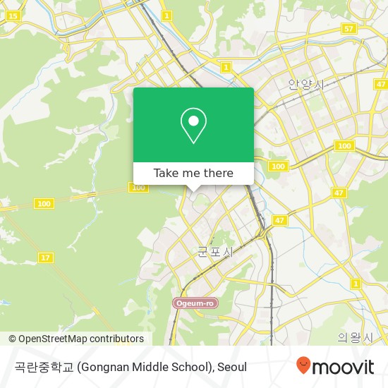 곡란중학교 (Gongnan Middle School) map