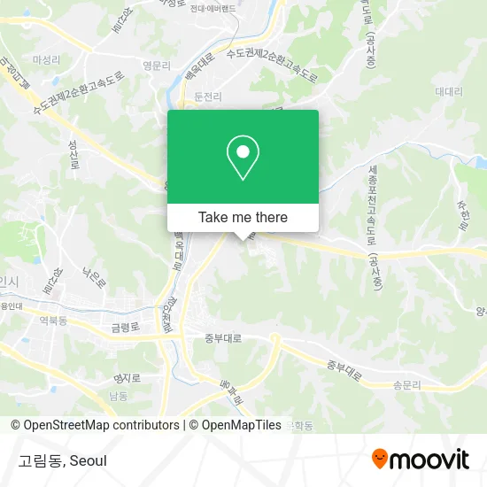 고림동 map