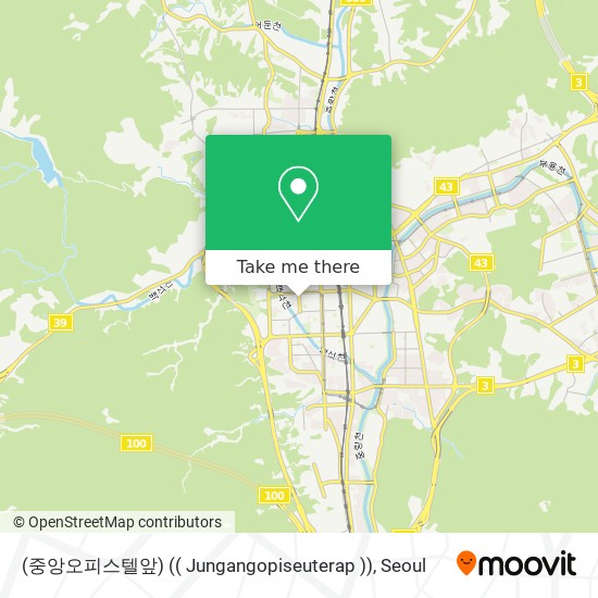 (중앙오피스텔앞) (( Jungangopiseuterap )) map