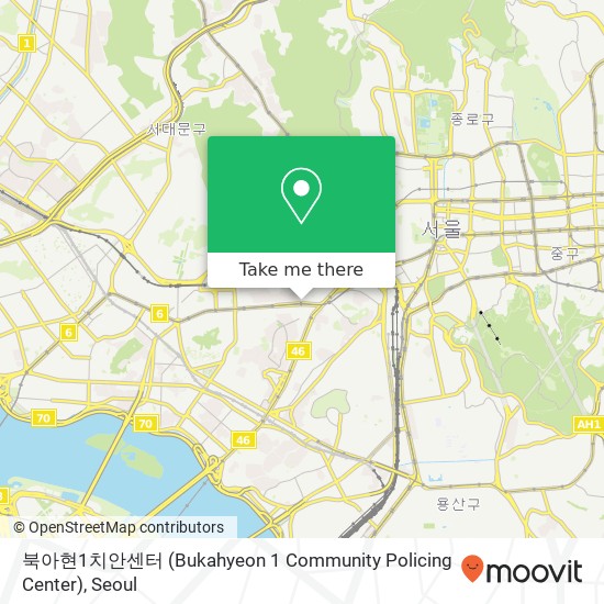 북아현1치안센터 (Bukahyeon 1 Community Policing Center) map