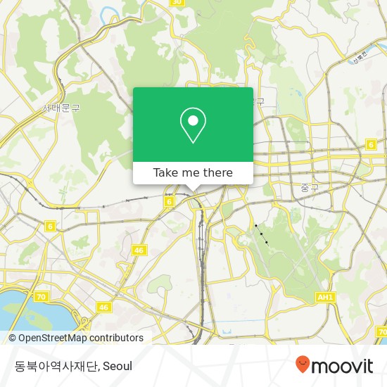 동북아역사재단 map