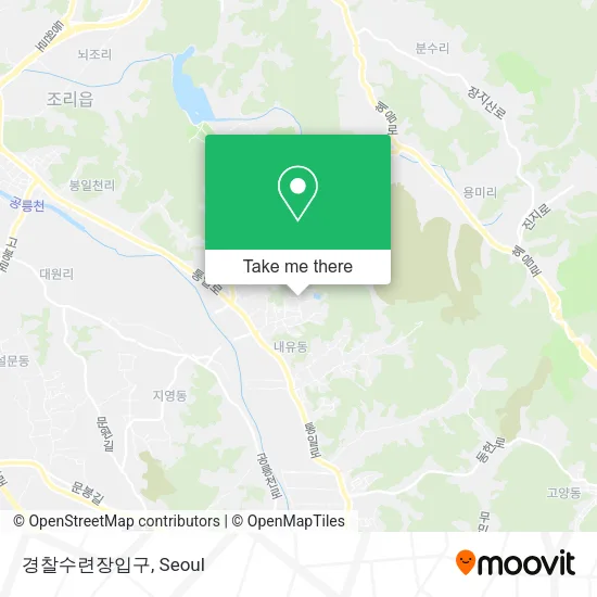 경찰수련장입구 map