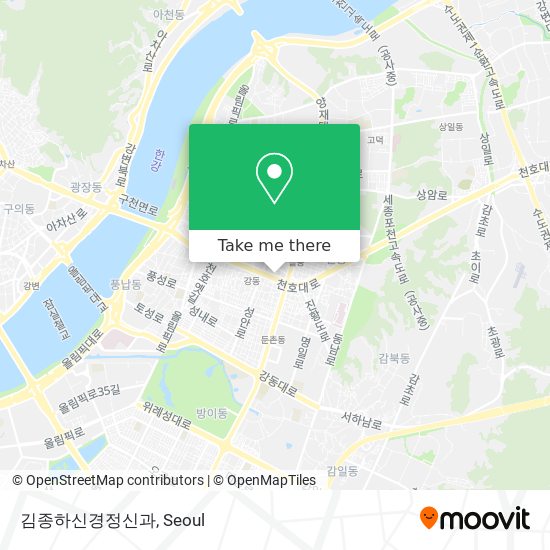 김종하신경정신과 map