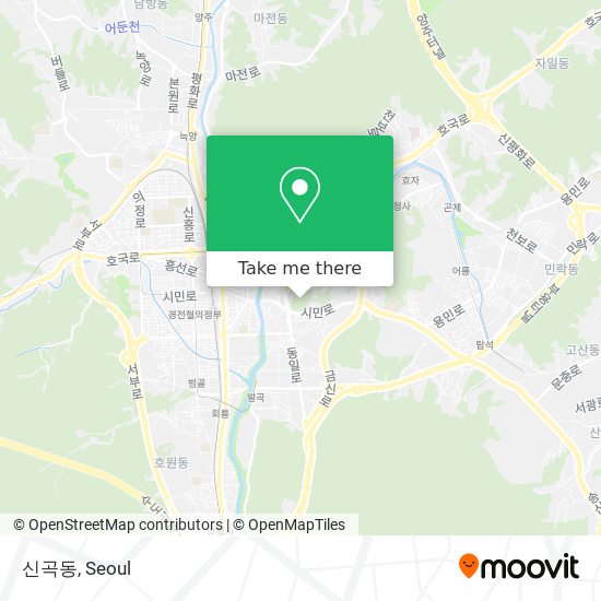 신곡동 map