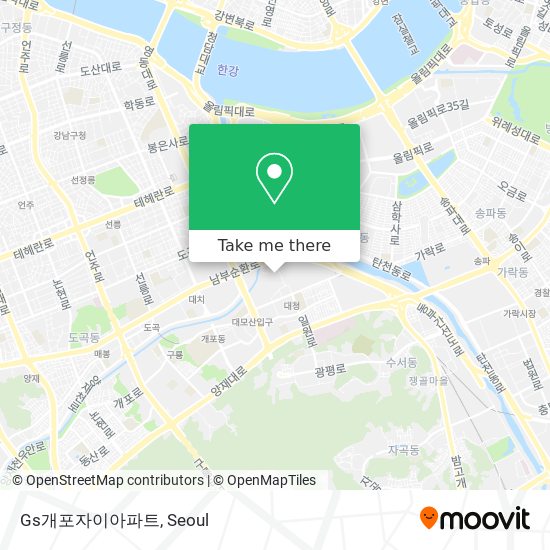 Gs개포자이아파트 map