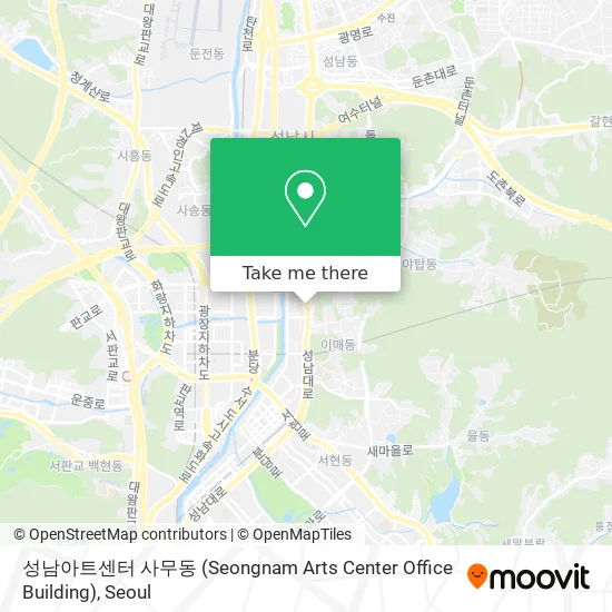 성남아트센터 사무동 (Seongnam Arts Center Office Building) map
