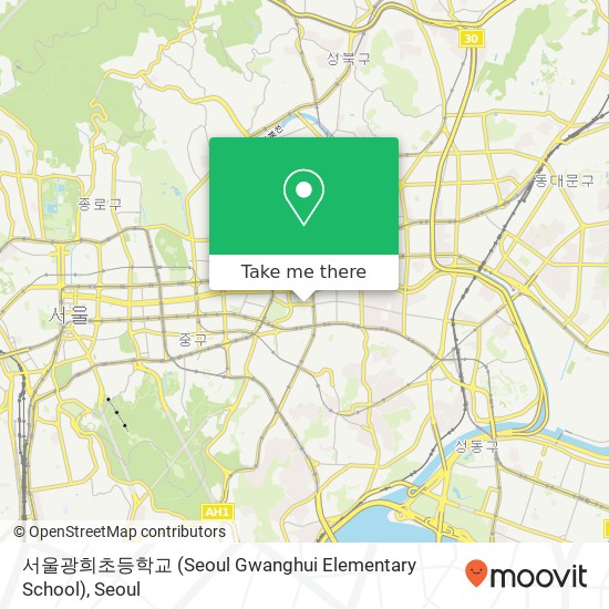 서울광희초등학교 (Seoul Gwanghui Elementary School) map