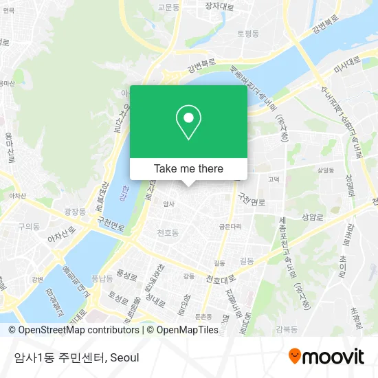 암사1동 주민센터 map