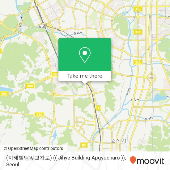 (지혜빌딩앞교차로) (( Jihye Building Apgyocharo )) map