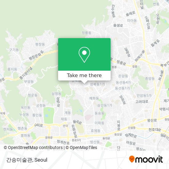 간송미술관 map