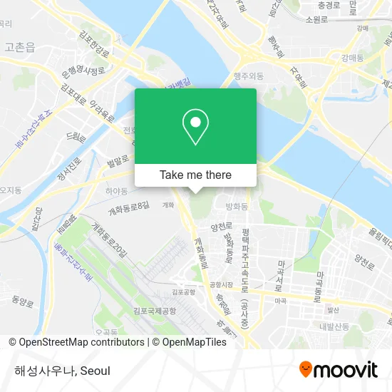 해성사우나 map