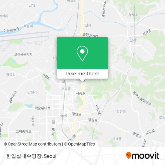 한일실내수영장 map