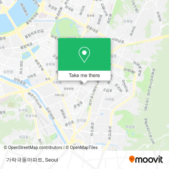 가락극동아파트 map