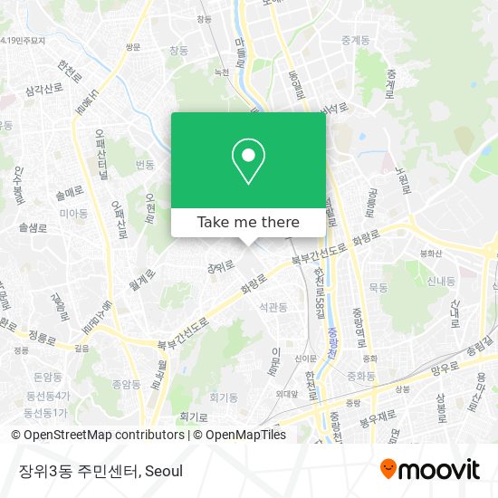 장위3동 주민센터 map