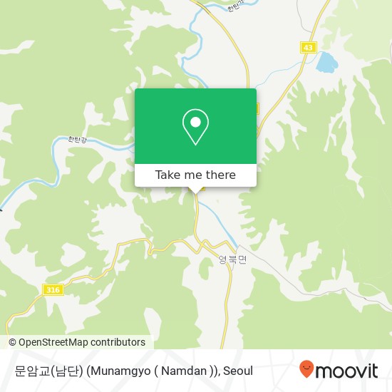 문암교(남단) (Munamgyo ( Namdan )) map