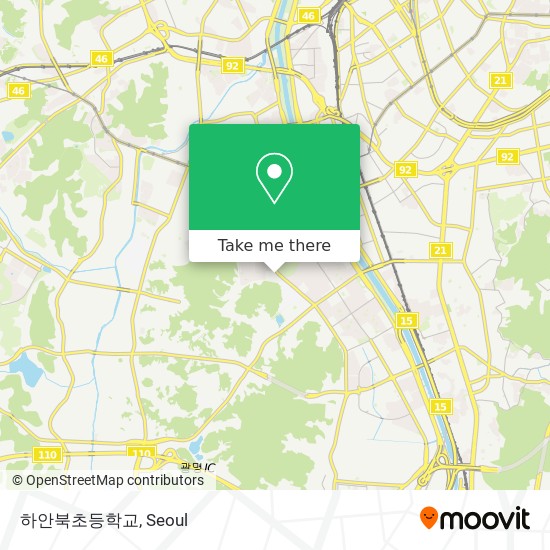 하안북초등학교 map