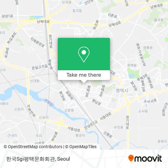 한국Sgi평택문화회관 map