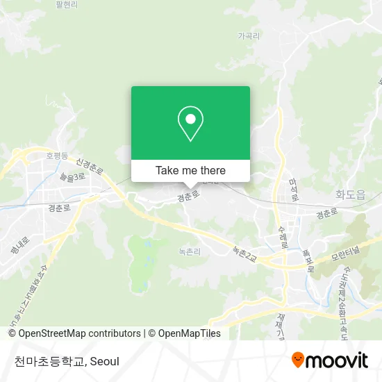 천마초등학교 map