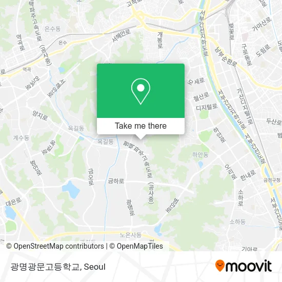 광명광문고등학교 map