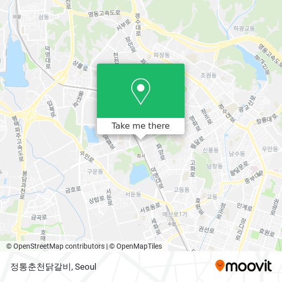 정통춘천닭갈비 map