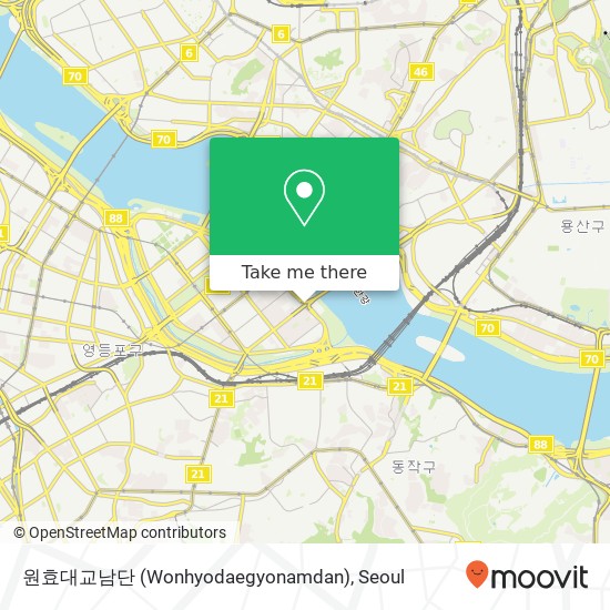 원효대교남단 (Wonhyodaegyonamdan) map