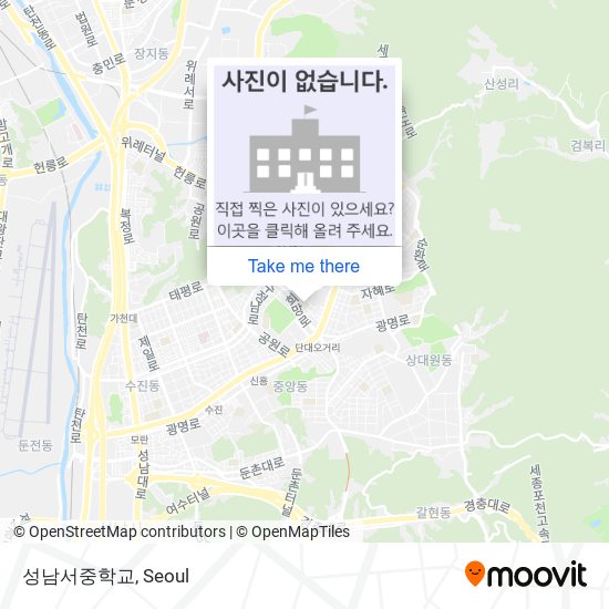 성남서중학교 map