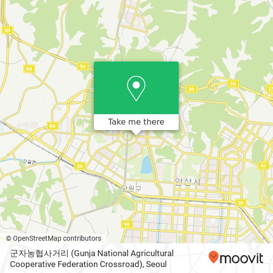 군자농협사거리 (Gunja National Agricultural Cooperative Federation Crossroad) map