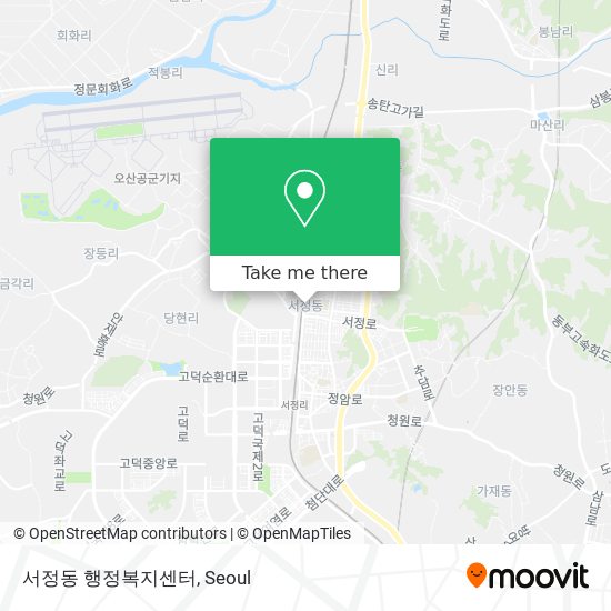 서정동 행정복지센터 map