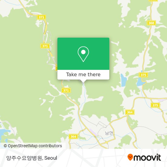 양주수요양병원 map