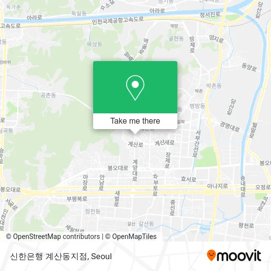 신한은행 계산동지점 map