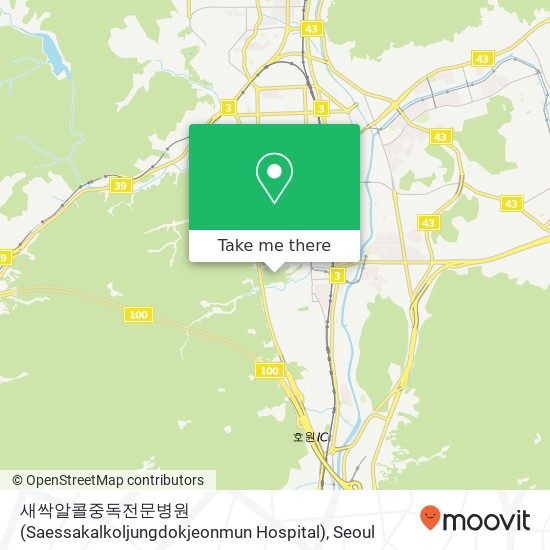 새싹알콜중독전문병원 (Saessakalkoljungdokjeonmun Hospital) map
